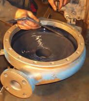 and/or cavitation - Chemical attack - Wear to specific areas of the casing or impeller n SOLUTION #1: Repair minor surface wear.