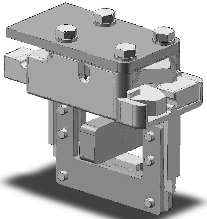325 Series Interlocks Connecting Interlock Model 3I-613 Part Number 10-1663-00 Figure Figure 10 and 12 For installation in 3RL8-16 or 3RL8-18 rail. See Step Cut or Notch note below.