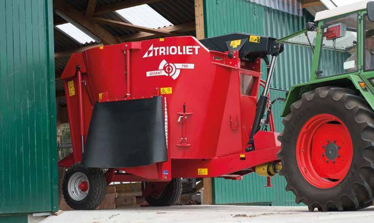 Gigant The Gigant: flexible and easy to manoeuvre The flexible all-rounder in our range of self-loading mixer feeders is the powerful, extremely mobile Gigant.