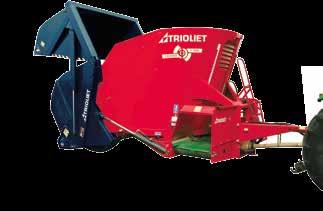 Triomix 1 Triomix 2 SPECIFICATIONS Standard features U-form frame with hydraulic cutting knives 1 vertical Twin Stream auger (Triomix 1) 2 vertical Twin Stream augers (Triomix 2) Trioform auger
