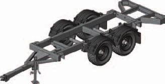 Model 620-16 Trailer Features Single pole tongue allows for a tight