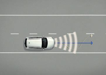 Lane Assist is a driver assistance system that dynamically detects lane markings and causes the steering wheel to vibrate to warn the