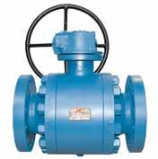 22 BALL VALVES TRUNNION MOUNTED BALL VALVES BALL VALVES 3-PIECE FORGED TRUNNION MOUNTED 2-42 Class 1 - Class 2 A trunnion ball valve has additional mechanical anchoring of the ball at the top and the