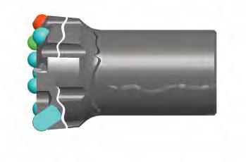 Continued drilling with poor bailing will wear bit bodies excessively ii) Drilling and excessive hole cleaning in loose and fractured material ii) Do not use new bits in these applications.
