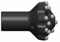 R35 SYSTEM REAMER TOOLS Dome Pilot Reamer Bit BUTTONS FLUSHING MM IN GAUGE NO/ FRONT NO/ HOLE CARBIDE 090031 102 4" 9 x 12