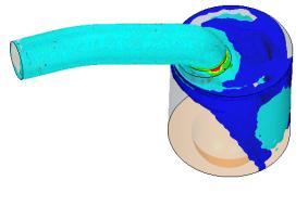 (valve at 8mm downward movement) High lift (valve at12mm downward movement) Hence CFD simulations were carried out for