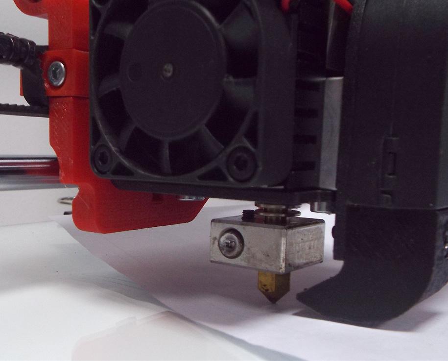 This is because the separation between the extruder and the bed is too wide.
