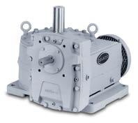 9:1. Heavy cast iron or welded steel housings for strength and rigidity.