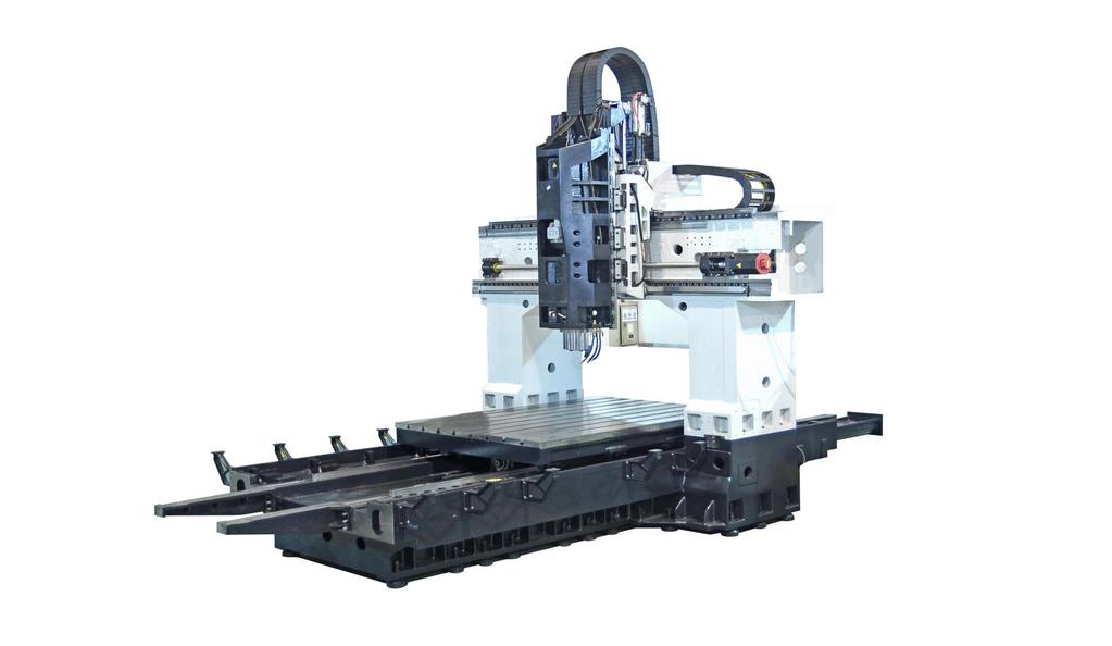 One-piece cast iron machine bed and one piece cast iron bridge yield in highest rigidity for precise machining results.