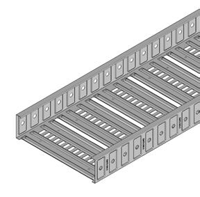 CABLE TRAY EMT3 Cable Tray 300 EMT3 Allowable Loading (1.5 FOS) Load (kg/m) 250 200 150 100 Standard Length: 3.0m Standard Finish: Pre-Galvanised Cable Laying Depth: 45mm 50 0 1 1.5 2 2.