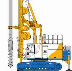 High-pressure cleaner with water tank integrated in the base carrier Hydraulic upper carriage support for stabilizing and lifting the machine Extra wide flat track shoes on the undercarriage Advanced