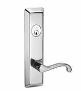 Heavy-Duty Designs & Functions Features: Free Wheeling vandal-resistant design Beveled edges Through-bolted to exit device Flush cylinder with 6-pin cylinder applications 7-year limited warranty Trim