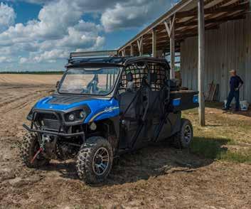 25 inch) with on-board diagnostics Operate in confidence The Rustler 850 comes standard with electronic power steering and front and rear sway bars for increased traction and improved handling.