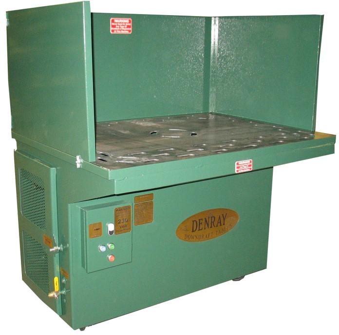 Downdraft Grinding Tables The following tables come with 100% polyester flame retardant filters which clean with a 99.95% capture rate at 0.