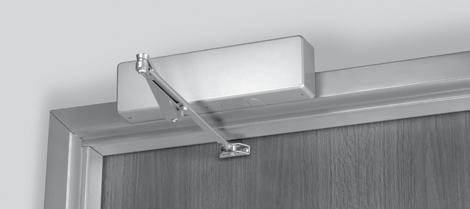 APPLICATIONS Non-hold open arm shown Regular Arm This is the only pull-side application where a double lever arm is used. It is the most power efficient application for a door closer.