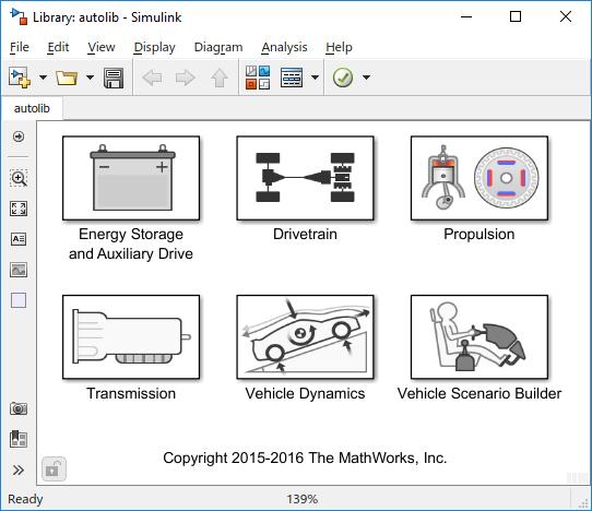 Powertrain Blockset Features Library of