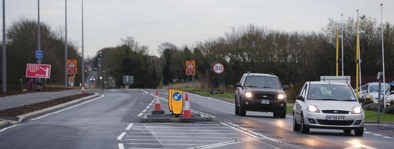 Principles The aim of the proposed scheme is to reduce the number of vehicles on Ermine Street passing through the Stukeleys, and to control any increase along this route as a result of the new