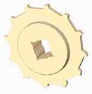 are available upon request. Two-part sprocket are available upon request. Round bores are always delivered with keyway.