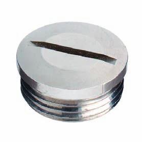 Type BST (metal dummy plug) Brass, nickel-plated IP 54 IP 65 with add. sealing ring type OR Dummy plug made of metal with metric or Pg thread.
