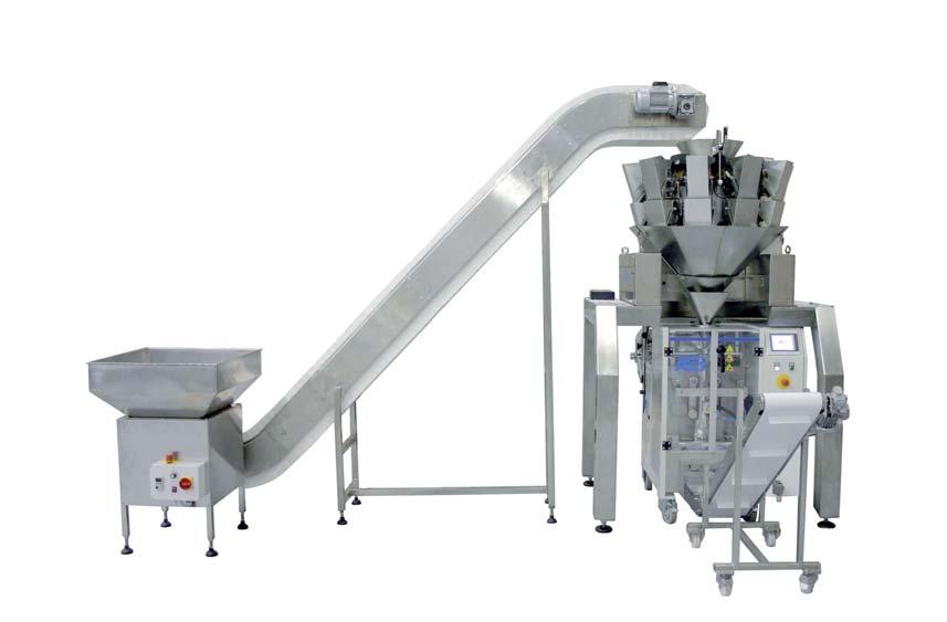 11 AUTOMATIC DOSING SYSTEMS Multihead combination scale The Audion multihead combination scale enables cost effective performance in packaging free flowing products.