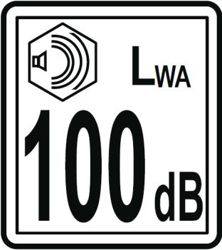 4. Marking / Outdoor Noise Label Outdoor Noise Directive 2000/14/EC (as amended) The indication of the guaranteed sound power level must consist of: the single number of the guaranteed sound power in