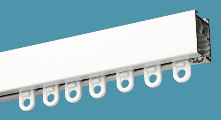Hand Drawn Curtain Tracks System 6700W Heavy-duty system suitable for large areas Ideal for stage curtains in auditoria and lecture theatres Top-fix as standard, with option of face-fix brackets