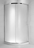 1 CUBITO 1000 x 1000 x 1950 mm 422,13 491,29 CUBITO Corner shower enclosure two sliding door, polished silver profile colour, chrome handles with Jika Perla GLASS, transparent, 6 mm