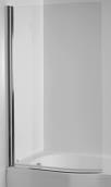 1 CUBITO 1000 x 1000 x 1950 mm 426,57 430,83 CUBITO Corner shower enclosure one sliding door, polished silver profile colour, chrome handles with Jika Perla GLASS, transparent, 6 mm