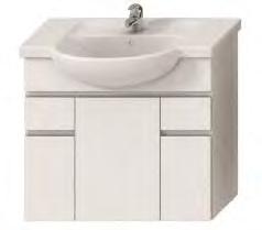 7, 80 cm 133,30 H 696 / W 770 / D 315 Vanity unit with two doors and drawer Door colour: white polished varnish 4.5312.2.038.300.
