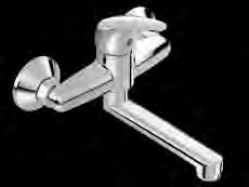 1 TALAS Single-level mixer on request for washbasins spout reach 150 mm,
