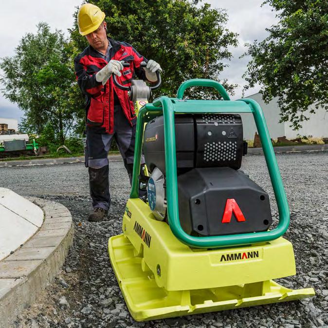 The APR 3520 stands out in numerous applications on a wide range of surfaces through the user-friendliness and performance features common to all Ammann vibratory plates.