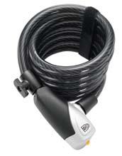 coil lock models include versatile mounting bracket 3017 Coil Cable Lock 180cm x 39