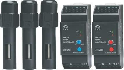 MR-G2W Single Phase Submersible Controller (with WLC) MR-G2W with in-built WLC (Ammeter & Voltmeter version only): [HSN Code 8536] Maximum Submersible Pump Rating at F, 230V, 50Hz Start Capacitor