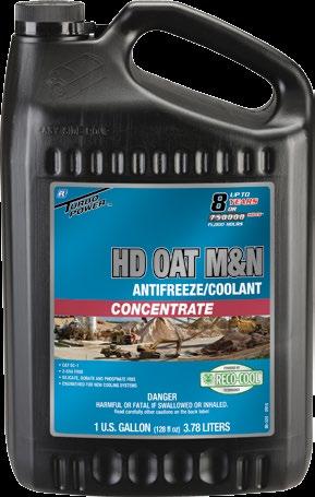 HD OAT M&N HD OAT M&N POWERED BY RECO-COOL HD OAT M&N Hevy Duty Diesel Extended Life Antifreeze/ Coolnt is sed on proprietry orgnic cid corrosion inhiitor pckge powered y RECO-COOL TM technology