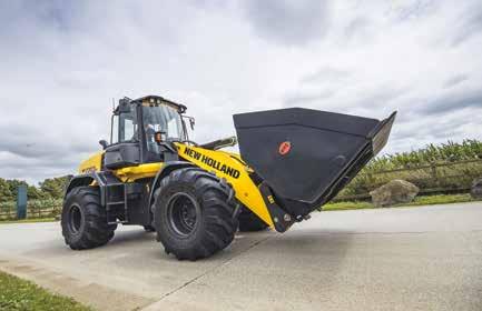 10 BOOM & HYDRAULICS Raising the standard. New Holland W110 D, W130 D and W170 D wheel loaders are fitted with the mighty Z-bar boom, constructed from 45mm thick plate steel.