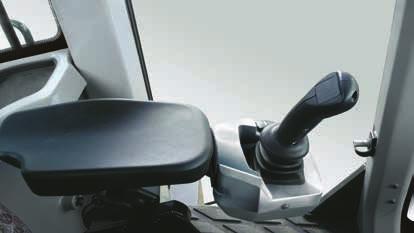 hitch which is compatible with a wide variety of attachments Joystick steering JSS The JSS system employs a joystick