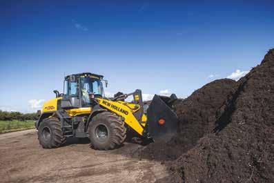 wheel loaders are fitted with heavy duty axles with an automatic 100% locking front differential and a fully open differential in the rear
