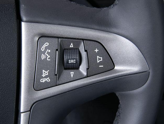 Audio/Bluetooth Steering Wheel Controls + Volume Press + or to increase or decrease the volume.