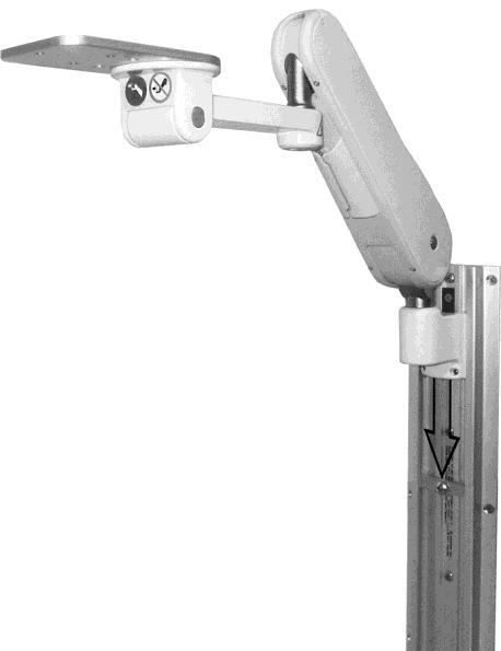 Installation Note: The VHM-25 Arm with Extension may require additional support under the extension while mounting in channel