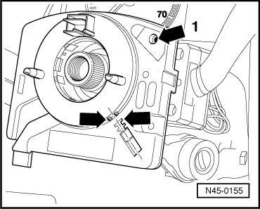 Refer to Body Interior; Rep. Gr. 69 ; Removal and Installation Initiate basic settings for Steering angle sensor -G85-. Refer to Brake System On Board Diagnostic; Rep. Gr. 01 ; Diagnosis and Testing Perform ESP road test.