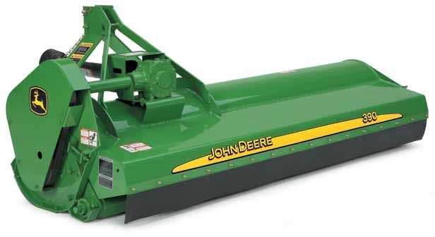 The largest model also comes in an offset design for cutting up close to trees in orchards. Heat-treated, side-slicer knives rip into grass, weeds, and light brush at 95 mph tip speed.