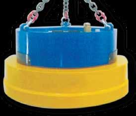 HYDRAULIC DC MAGNETS CONTAINER TILTER Kew ESA range of magnets have the generator built in to the top of the magnet.