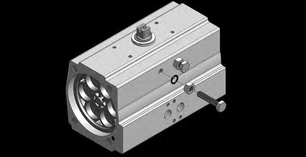 10. After you have ensured the pistons are correctly installed in the actuator,