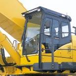 Noise The noise levels at the operator s ear are decreased by improving the cab mounts and cab sealing performance.