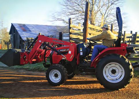 These easy to operate tractors offer a durable and compact design with bestin-class manueverability and are perfect for mowing, tilling, digging, material handling, light construction, landscaping,