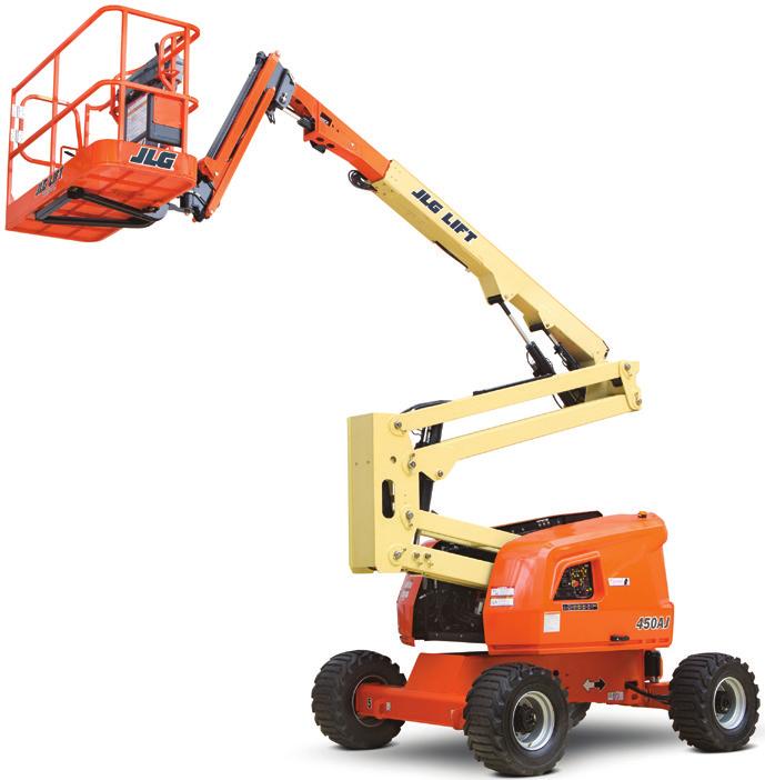ARTICULATING BOOM LIFTS GENIE/Z-30 20N RJ Works in tight spaces with zero tail swing Standard self-leveling platform Drive performance of 35% gradeability GENIE/Z-40 23N RJ