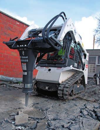 of handy attachments With pallet forks, buckets and forks with grapples,