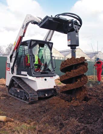 anything with the T110: from digging and breaking to land planing,