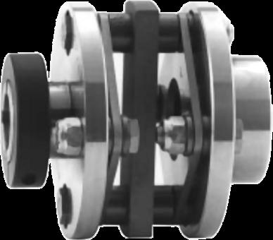CLOSE COUPLE - AX SERIES 4 BOLT CLOSE COUPLED COUPLING (General Use) The AX series close coupling is made up of two hubs, a steel spacer block, two stainless flex discs and AX hardware.