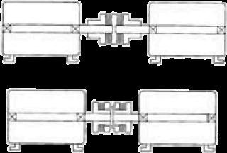 Single couplings may also be used in pairs to support a clutch, transducer or other system component.